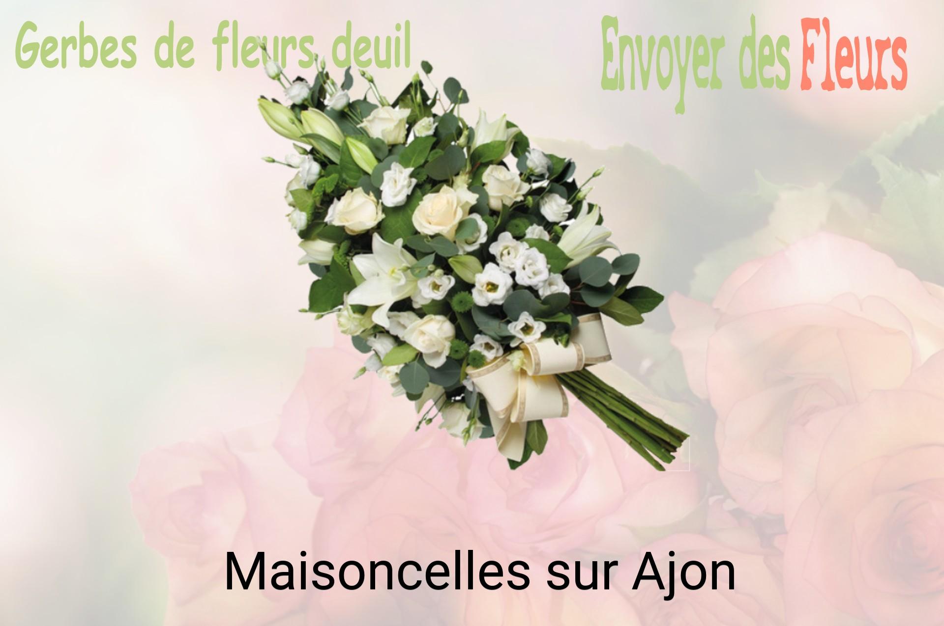 Gerbe de fleurs de deuil livrée à Maisoncelles-sur-Ajon